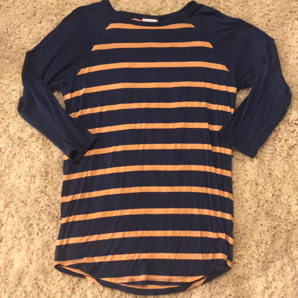 LuLaRoe Randy XS blue and peach